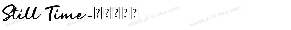 Still Time字体转换